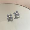 Pendientes de cristal con flores para mujer, ligeros y lujosos, estilo nicho Ins Mori, 2023, nuevo estilo extranjero