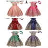 Vestido Infantil Más Vendido de Amazon Vestido de Princesa con Encaje Ropa Infantil de Comercio Exterior Vestido con Lazo [Venta de Liquidación]