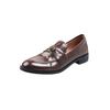 Temperamento extraordinario ~ mocasines de piel de cordero con camelia tridimensional 2025 primavera tacón bajo grueso punta redonda piel boca profunda zapatos mujer