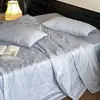 Conjunto de Colcha de Algodão de Fibra Longa de Verão com 60 Contagens, Colcha de Verão Jacquard Grossa de Algodão Puro de Quatro Peças, Núcleo de Colcha Fina de Algodão para Ar Condicionado