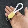 Chaveiro Pingente de Couro de Vaca Criativo Personalizado Exquisito Decoração de Mochila de Casal Cachorro Carro Chaveiro Transfronteiriço