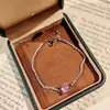 Colar com Pingente Octogonal Clássico de Cabeça de Touro com Corte Rosa Paraíba, Brincos de Diamante Coloridos, Anel de Diamante Rosa, Pulseira Azul Oceano