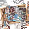 Papermore Pegatinas de Paisajismo en Miniatura 2.5D Esquina Grande Manual para Niños Escena de Ciudad DIY Collage Divertido
