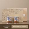 Taza de Té de Plata Dorada para Uso Personal, Elegante Accesible Lujo Juego de Té Kung Fu, Caja de Regalo de Taza de Té China de Cerámica