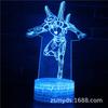 Lámpara de Mesa 3D Serie Iron Man de Marvel Lámpara LED Regalo Creativo Estéreo Visual Luz Nocturna Colorida Protección Ocular