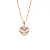 Colar Coração Batendo da Amada Feminino Nicho Original Estrela Guardiã Corrente da Clavícula Moda Inteligente Conjunto em Formato de Coração de Amor Corrente