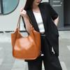 Bolsa de Hombro Grande de Lona para Primavera y Verano, Textura de Alta Calidad para Mujer, Color Sólido, Versátil, Bolso de Hombro o Debajo del Brazo, Bolso de Mano 'Early Eight'