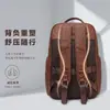 Mochila executiva masculina de couro genuíno de grande capacidade, portátil para passeios e viagens, disponível para fornecimento direto transfronteiriço e em estoque