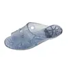 Nuevas Zapatillas Casuales de Moda Baño Hogar Antideslizantes Zapatillas de Cristal para Mujer Verano Celebridad de Internet Zapatillas para Exteriores