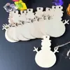 Manualidades de Madera Navideñas Muñeco de Nieve Navideño Decoraciones para Árbol de Navidad en Casa Colgante Pequeño Lindo de Dibujos Animados