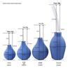 Limpador vaginal enemator esférico de silicone irrigador de várias capacidades produtos sexuais para adultos atacado geração cabelo
