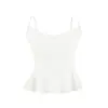 Conjunto Deseo Puro Top Camisola Corta Fruncida Ceñidor de Cintura Minifalda de Cintura Alta que Moldea la Cadera Conjunto de Dos Piezas Dulce y Picante para Mujer