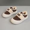 G3512 Nuevos Zapatos Cálidos para Mujer Otoño e Invierno Zapatos de Algodón Forrados de Felpa Gruesos Color Sólido Simples Estudiante Casual Altura