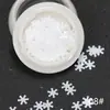 12 Lantejoulas de Floco de Neve Ultrafinas Natal Outono e Inverno Natal Ano Novo DIY Decorativo Lantejoulas com Glitter de Areia Movediça Lantejoulas para Nail Art de Natal