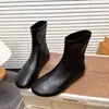 Botines elásticos adelgazantes de estilo coreano para mujer, 2026, elegantes y versátiles, nueva colección de otoño, botines de tobillo sin cordones con punta redonda