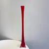 Jarrón Angosto de Vidrio Colorido Estilo Vintage Ins, Pieza Decorativa Hecha a Mano para Exportación
