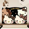 Tapete de Chão para Banheiro Cartoon Hello Kitty, Tapete Absorvente Antiderrapante de Secagem Rápida para Porta de Banheiro/Vaso Sanitário, Tapete de Chão Macio de Diatomito