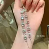 Suministro directo al por mayor de fábrica pulsera de jade de agua natural incrustaciones de plata s925 diseño pequeño fresco de moda para mujer