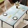 Jogo americano com padrão de mármore, toque de luxo leve e de alta qualidade, à prova d'água, à prova de óleo, lavável, resistente ao calor, jogo americano para mesa de centro, protetor de mesa