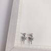 Pendientes de estrella de circonita con forma de corazón, pendientes de celebridades online, pendientes de verano 2023, diseño de nicho, pendientes de elfo lunar.