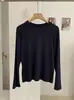 Camiseta Retro Simples de Manga Longa em Camadas Estilo Japonês e Coreano Kekezoon para Mulheres, Camisa Básica Slim-Fit para Camadas Internas e Externas Outono 8373