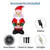 Adornos Lindos de Mini Papá Noel para Decoración Navideña y de Halloween, Escena con Luz LED, Juguetes