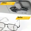 Soporte para Gafas de Sol de Coche Clip para Parasol Estuche de Cuero para Gafas Montaje Estilo para Coche Clip para Tarjetas de Boletos Accesorios Interiores