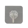 Ganchos Transparentes de Pared para Cocina y Baño Ganchos Adhesivos Fuertes Sin Rastro Accesorios de Parche Sin Clavos Ganchos Transparentes de Almacenamiento