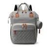 Bolsa Clássica Transfronteiriça para Mamães Embelezada com Pequena Carteira de Moedas, Bolsa Multifuncional para Mãe e Bebê com Carregamento USB, Bolsa Leve para Mamães em Cor Lisa