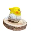 Adornos Manualidades Explosivas Colgante de Dibujos Animados Lindo Talla en Madera Pájaro Hecho a Mano Pájaro Amarillo Loro Xuan Feng Casa de Madera