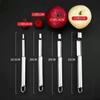 Descorazonador de espino de acero inoxidable, herramienta para descorazonar dátiles rojos, dispositivo para descorazonar manzanas, herramienta doméstica para quitar semillas de cerezas