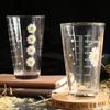 Suministro de fábrica, estilo japonés, simple, lindo, patrón de dibujos animados con escala, taza de agua, taza de vidrio para el hogar