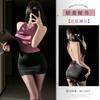 Ropa Interior Sexy Encanto Morado Sexy Cadera Nuevo Traje de Secretaria Juego de Rol Puro Cuello Oscilante Traje de Espalda Descubierta