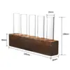 Jarrón Hidropónico, Tubo de Ensayo, Planta Verde Cultivada en Agua, Arreglo Floral, Maceta para Plantas, Marco de Madera Sencillo, Decoración de Mesa, Recipiente de Vidrio para Flores
