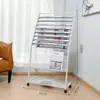 Clip para periódico estante para libros y periódicos pequeño revista promocional estante de piso almacenamiento estante simple oficina estante para periódicos