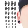 Venta Directa de Fábrica Puños de Oreja con Tornillo Roscado de Acero Inoxidable Barra Mancuerna Pendientes de Tachuela en Forma de I con Extremos Redondos