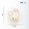 Nova Broche de Metal Fofo de Desenho Animado de Comércio Exterior Tendência Ins Japonesa Personalidade Emblema de Liga Pin Joia Acessórios Femininos