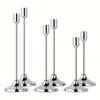 Candelabros Estilo Europeu, Decorações de Mesa para Jantar à Luz de Velas em Restaurantes Ocidentais, Castiçais, Castiçais para Celebração de Casamento em Salões de Banquete de Hotel