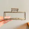 Pinza para el Cabello con Estampado de Leopardo y Flores Estilo Francés, Tamaño Grande y Mediano, Nuevo Modelo 2026, Pinza de Tiburón de Moda de Alta Gama para Recogidos en la Parte Trasera de la Cabeza
