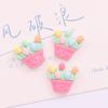 Cesta de flores de tulipán brillante linda DIY pegamento de crema funda de teléfono hebilla de zapato pasador accesorios de joyería de resina venta al por mayor