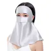 Máscara Protetora Solar de Seda Facial Completa Proteção UV Protetor Solar 100% Seda de Amora Beleza Médica Máscara Pós-Procedimento Facekini