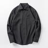 Otoño 2025 Nuevo Comercio Exterior Camisa Casual de Manga Larga de Color Sólido para Hombre Camisa de Manga Larga Suelta de Talla Grande para Hombre Chaqueta
