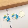 Colgante de aleación de unicornio con goteo de aceite de venta caliente transfronterizo, pendientes hechos a mano para DIY, colgante de collar, llavero, accesorios de joyería