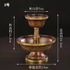 Novo Copo Protetor de Flor de Cobre Esculpido do Nepal para Oferta ao Buda, Ornamento Decorativo de Cobre Vermelho Feito à Mão para Casa