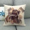 Moda animal fofo gato de estimação fofo cão como esquilo padrão fronha travesseiro direto da fábrica figura a figura