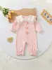 Mameluco Elegante de Manga Larga para Bebés y Niños Pequeños, para Primavera, Otoño e Invierno, para Niñas, Atuendo Lindo y de Moda para Salir, Traje Elegante para Gatear
