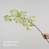 Flores artificiais em tons de verde, de haste única, para decoração de local de casamento, decoração de salão de casamento de luxo, arranjos florais de plástico