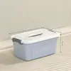 Caja de Almacenamiento Engrosada para Ropa, Juguetes, Snacks de Casa y Coche, Caja de Almacenamiento de Respaldo, Caja de Almacenamiento tipo Canasta de Plástico