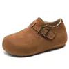 Zapatos de algodón estilo Birkenstock, sin cordones, con forro polar, cálidos, de 5 cm de altura para aumentar estatura, para mujer, adecuados para otoño e invierno, con suela suave y diseño cómodo, perfectos como botas de nieve
