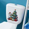 VA-M163 Árvore de Natal Boneco de Neve Caixa de Presente Decoração de Quarto Banheiro Banheiro Adesivos de Parede Autoadesivos Atacado Comércio Exterior